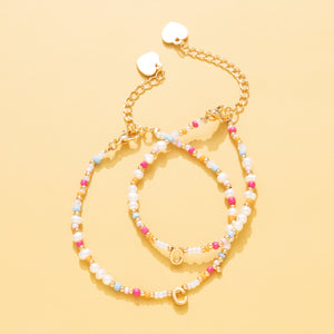 Me Summer Mix Pearl "Bracelet" (เลือกอักษร Initial ได้)
