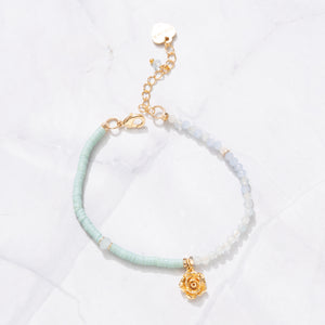 Mommy Blue Beaded "สร้อยข้อมือ"