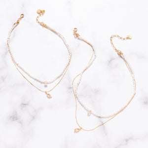 Me White Pearl "สร้อยคอ" (เลือกอักษร Initial ได้)