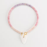 BLUSHING PINK  PENDANT NECKLACE