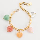 MULTI HEART GEM BRACELET