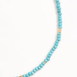 SINGLE STRAND TURQUOISE BEADED NECKLACE