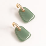 JADE GOLD EARRINGS