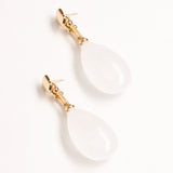 MOONSTONE TEAROP EARRINGS