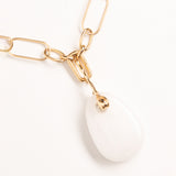 MOONSTONE GOLD LINK NECKLACE