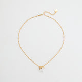 CLEAR QUARTZ BIRTHSTONE PENDANT NECKLACE
