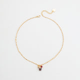 GARNET BIRTHSTONE PENDANT NECKLACE
