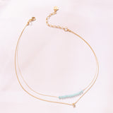 Amazonite - POWER STONE DOUBLE-LAYERED NECKLACE