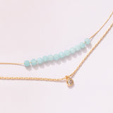 Amazonite - POWER STONE DOUBLE-LAYERED NECKLACE