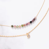 Tourmaline - POWER STONE DOUBLE-LAYERED NECKLACE