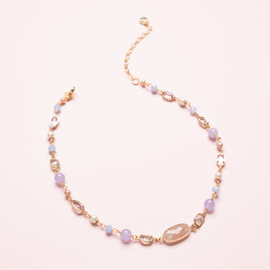 Rose Quartz Mix Beaded Necklace (Cindy Selected)