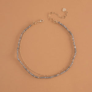 LUCKY CHARM NECKLACE LABRADORITE