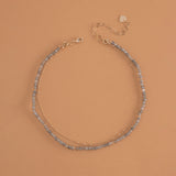 LUCKY CHARM NECKLACE LABRADORITE