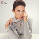 PEARL AND CRYSTAL LAYERED NECKLACE (Cindy Selected)