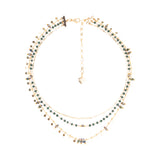 MALACHITE DELICATE LAYERED NECKLACE (Cindy Selected)