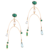 EMERALD CRYSTAL DROP EARRINGS (Cindy Selected)