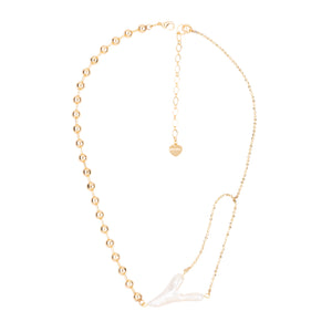 FREEFORM WHITE PEARL NACKLACE (Cindy Selected)