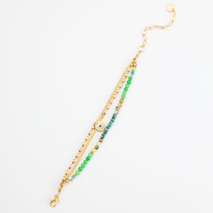 EMERALD LAYERED BRACELET (Cindy Selected)