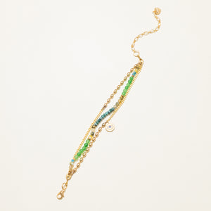 EMERALD LAYERED BRACELET (Cindy Selected)