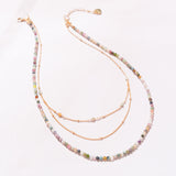 TOURMALINE - LUCKY STONE Layered Necklace