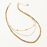 TIGER EYE - LUCKY STONE Layered Necklace