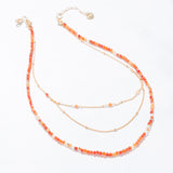 CARNELIAN - LUCKY STONE Layered Necklace