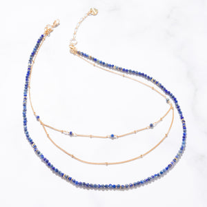 LAPIS LAZULI- LUCKY STONE Layered Necklace