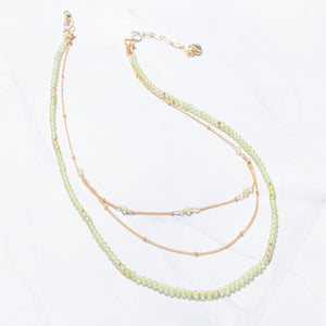 PERIDOT - LUCKY STONE Layered Necklace