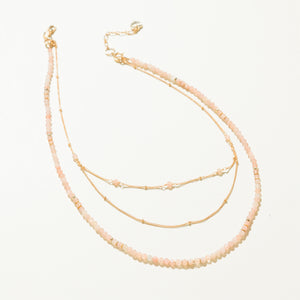 SUNSTONE - LUCKY STONE Layered Necklace