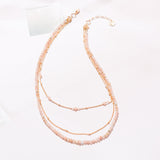 SUNSTONE - LUCKY STONE Layered Necklace