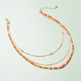 CARNELIAN - LUCKY STONE Layered Necklace