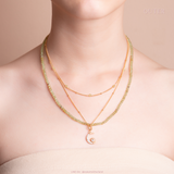 ROSE QUARTZ - LUCKY STONE Layered Necklace