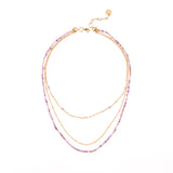 AMETHYST - LUCKY STONE Layered Necklace