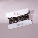 BLACK CRYSTAL WRAP BRACELET