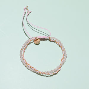 ROSE QUARTZ - สร้อยข้อมือหินนำโชค
