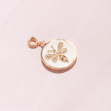 BUMBLEBEE WHITE - ENAMEL CHARM