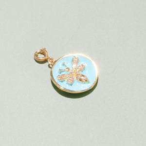 BUMBLEBEE BLUE - ENAMEL CHARM