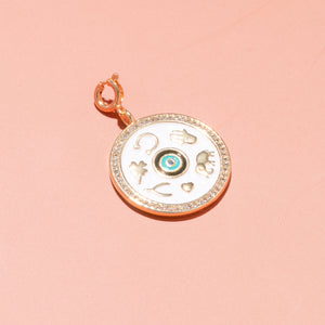 LUCKY EVIL EYE - ENAMEL CHARM