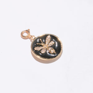 BUMBLEBEE BLACK - ENAMEL CHARM