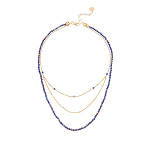 LAPIS LAZULI- LUCKY STONE Layered Necklace