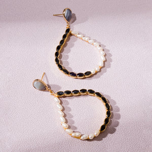 PEARL CRISPIES TEARDROP EARRINGS