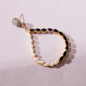 PEARL CRISPIES TEARDROP EARRINGS