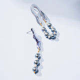 TWIST SILVER PEARL EARRINGS