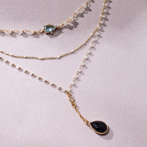 CRYSTAL LAYER Y NECKLACE