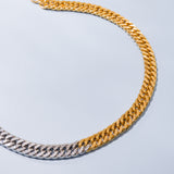 SILVER GOLD CHAIN NECKLACE