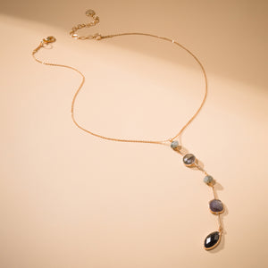 BLACK GEM Y NECKLACE