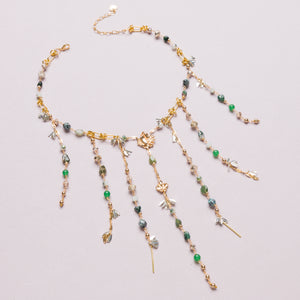 MALACHITE STATEMENT NECKLACE (Cindy Selected)