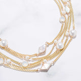 LAYERED PEARL NECKLACE