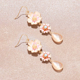 PEACH MIX DROP EARRINGS