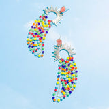 RAINBOW CHAIN EARRINGS